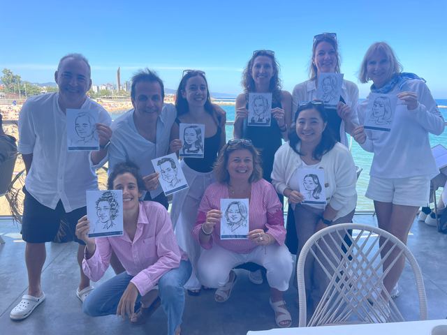 Caricaturas y Team Building: Un Recuerdo para Grifols en Barcelona