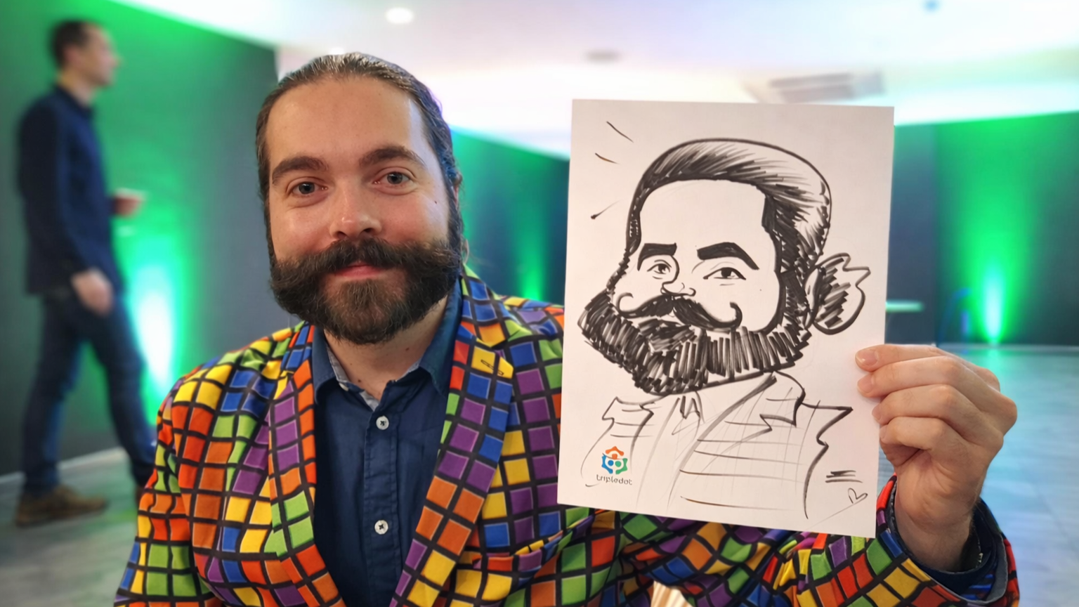El regalo que se llevan puesto: caricaturas en papel para los invitados de tu boda